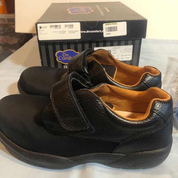 NEW in BOX Dr. Comfort Brian X Depth 10XW Black Shoes, Shoe Horn & Bonus Inserts main image 5
